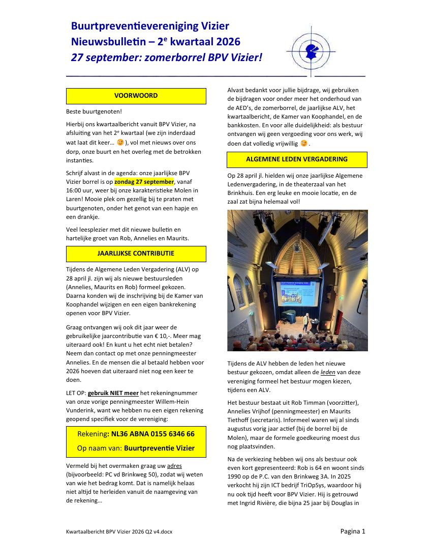 Voorpagina Kwartaalbericht 2e kwartaal 2026